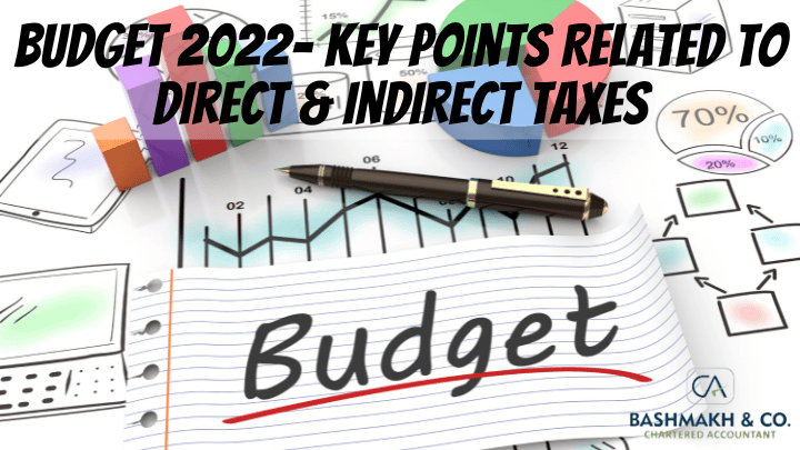 Budget 2022- Key Points Related to Direct & Indirect Taxes